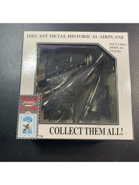 Model Power 5386 F-117 Night Hawk Stealth Jet 1:100 Diecast Postage Stamp NIB